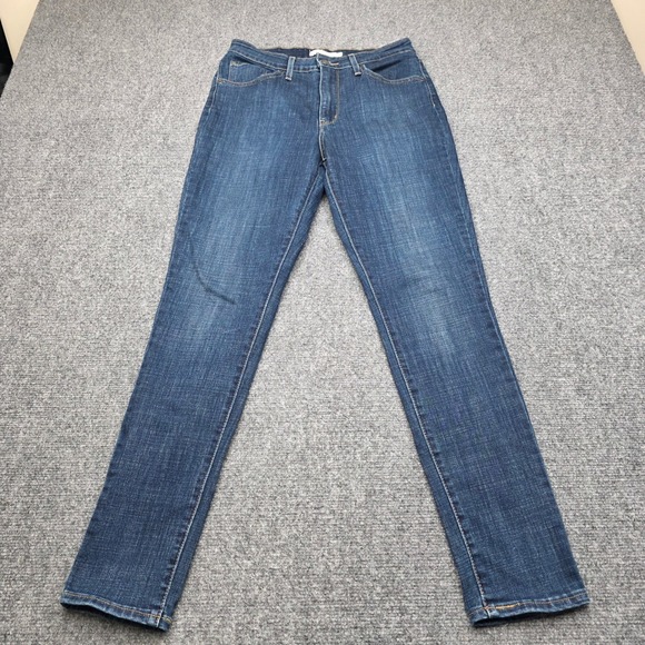 Levis 721 High Rise Skinny Jeans Women's Size 30x30 (Actual 31x30) Dark Wash EUC - Picture 2 of 9